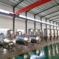 Fermenteur à refroidissement par enveloppe 500L-3000L avec électrovanne et cuve sous pression pour la production d'alcool