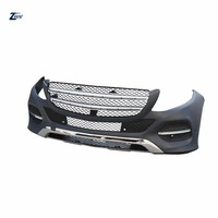 Kit carrosserie Facelift W166 pour ML-Class 2012-2015, ensemble de pare-chocs avant avec calandre et garniture chromée 1668859225, matériau PP
