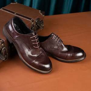 Zapatos de Hombre Hechos a Mano con Cordones, de Cuero, Impermeables, Transpirables, con Suela de Goma Ligera, Estilo Casual para Otoño - Product Image 4