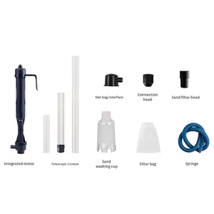 <span class=keywords><strong>LONDA</strong></span> Changeur d'eau automatique moderne pour aquarium, dispositif de nettoyage et d'aspiration des déchets, à piles, en plastique, écologique, intérieur/extérieur - Product Image 6