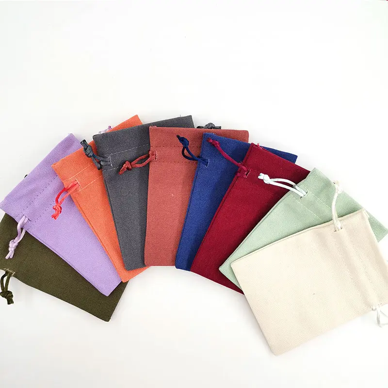 Özel Logo kişiselleştirilmiş renkli tuval pamuk kılıfı çift dize İpli çanta özel boyut