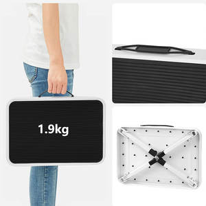 Mini marchepieds portables pour <span class=keywords><strong>caravane</strong></span>, tabourets ottomanes, plateforme de travail pliable pour le camping, marchepied en fer antidérapant pour camping-car avec poignée de transport - Product Image 2