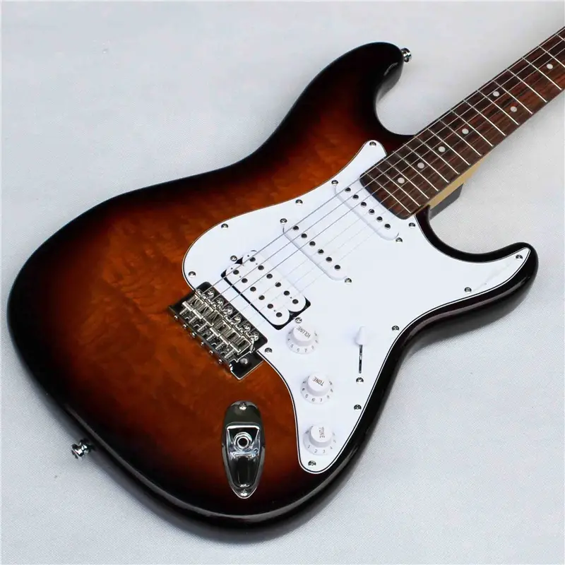 China feito sob encomenda marca, alta qualidade cinza madeira guitarra elétrica, guitarras elétricas