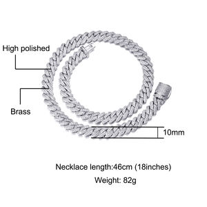 <span class=keywords><strong>Set</strong></span> di Gioielli Hip Hop da <span class=keywords><strong>Uomo</strong></span> <span class=keywords><strong>Collana</strong></span> Placcata Oro con Zirconi Cubici da 8mm <span class=keywords><strong>Bracciale</strong></span> a Maglia Cubana Iced Out <span class=keywords><strong>Collana</strong></span> a Maglia Cubana Miami con Diamanti a Griffe - Product Image 6