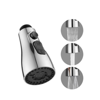 ABS 360 degrés rotatif anti-éclaboussures Chrome robinet de cuisine bec Design moderne 3 caractéristiques économie d'eau robinet de douche buse adaptateur