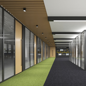 Prix bas, cloisons pliantes insonorisées, panneaux de séparation acoustiques mobiles pour bureau, séparateur de pièce, cloison de bureau en verre - Product Image 5