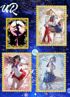 Tarjeta Metálica de Anime al por Mayor, Tarjeta de Sailor Moon con Incrustaciones de Diamantes, Tarjeta Coleccionable