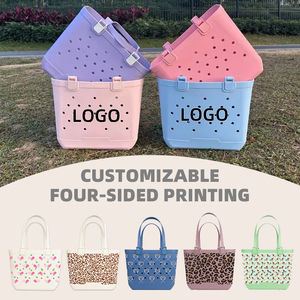 Bolsa de Playa Grande de EVA para Mujer, Impermeable, de Secado Rápido, Estilo Bohemio, Color Sólido, <span class=keywords><strong>Marca</strong></span> DG, para Viajes al Aire Libre - Product Image 3