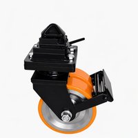 Roue de conteneur maritime 3T 5T 10T avec verrou de torsion et frein, en polyuréthane et nylon, durable