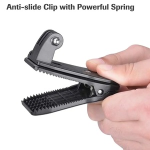 Anti-Slide 360 Rotary Action Cam Caméra de sport Clip rapide <span class=keywords><strong>Sac</strong></span> à <span class=keywords><strong>dos</strong></span> Sangle de montage <span class=keywords><strong>Support</strong></span> de pince pour <span class=keywords><strong>GoPro</strong></span> DJI OSMO Voyage Vlogging - Product Image 6