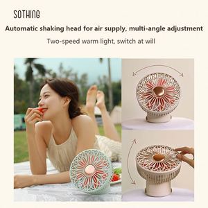 Mijia Sothing colgante montado en la pared de escritorio de mano portátil recargable Mini pequeño cabezal móvil ventilador eléctrico silencioso - Product Image 6