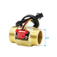 YF-B10 Compteur de débit d'eau à signal pulsé en laiton de 1 pouce, prix usine, capteur de débit d'eau de haute qualité