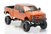 GENRACING 8992 1/10 4WD Camion personnalisé surélevé, empattement 407 mm, éclairage LED RGB sous châssis, servo métallique 12 kg, étanche, bleu, voiture RTR