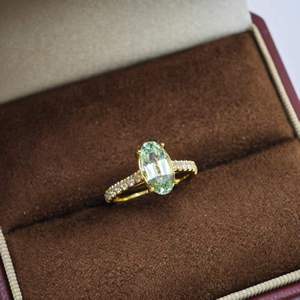 แหวนเงินแท้ 925 ประดับเพทายปาปาลาชาเคลือบทอง 18K จาก UM jewelry เหมาะสำหรับใส่ทุกวัน ของขวัญวันครบรอบแต่งงาน สำหรับทั้งชายและหญิง - Product Image 6