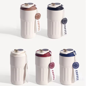 Tasses à <span class=keywords><strong>café</strong></span> intelligentes portables en acier inoxydable de 410 ml personnalisées, avec affichage de la température, pour le voyage et le camping, avec poignée en corde - Product Image 4