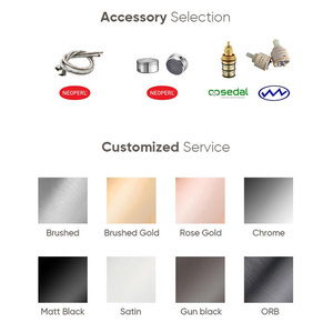 Empolo Vòi Nước Màu Đen Gắn Tường Phòng Tắm Thiết Kế Đẹp Bán Sỉ Vòi Chậu Rửa Giấu Sang Trọng Bằng Đồng Thau - Product Image 3