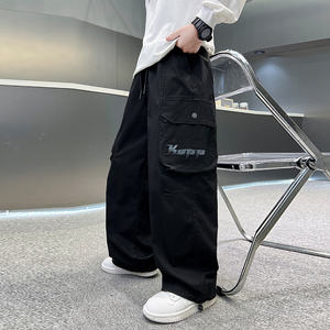 Pantalons <span class=keywords><strong>cargo</strong></span> polyvalents et tendance pour garçons, collection automne-hiver, vente en gros personnalisée - Product Image 5
