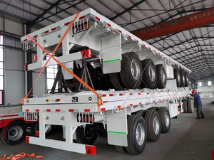 Semirremolque de Plataforma Plana de 3 Ejes, Plástico, Capacidad de Carga Máxima de 25001-30000 kg, Chasis para Transporte de Carga, Cierre Giratorio, Marca Fengniao - Product Image 5