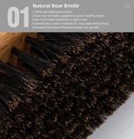 Brosse à poils pour animaux de compagnie Truelove Wholesale 2 en 1, luxe, multifonction, en bambou naturel, efficace, double face, pour le toilettage des chats et des chiens, peigne anti-chute de poils