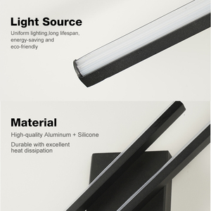 Đèn tường LED tiết kiệm năng lượng màu đen bán chạy, thích hợp cho phòng khách, phòng ngủ, hành lang, phòng ăn trong nhà - Product Image 6