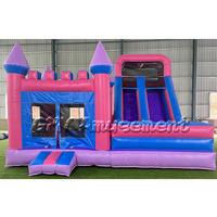 Prix Abordable Château Gonflable Commercial Hupfburg Toboggan Aquatique Gonflable Combiné pour Enfants