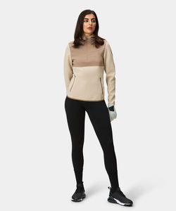 Custom Lightweight Windproof Performance Athletic <b>Quarter</b> <b>Zip</b> Pullover <b>Sweatshirt</b> Golf Hoodies for <b>Women</b> - Product Image 4