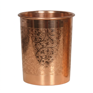 Calici da Vino in Rame di Alta Qualità, Bicchieri da Cocktail Infrangibili in Metallo, Grande Capacità, Ecologici, con Cannuccia Inclusa - Product Image 1