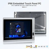 Panel PC Industrial Táctil Todo en Uno con USB Frontal de 10.1 Pulgadas, PC Industrial Integrado para Entornos de Trabajo Difíciles, Tecnología de Vanguardia