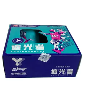 Saco de fogo chinês personalizado luxuoso, funciona a caixa de fogueira do brinquedo pop, caixa de bolha do fogos de artifício