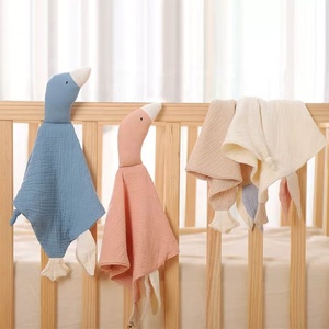 Manta de seguridad de algodón con forma de Animal, toalla relajante para dormir para bebés, edredón suave para recién nacidos, manta de seguridad para dormir - Product Image 4