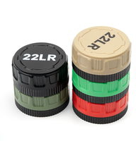 Boîte de rangement compacte en ABS pour 55 cartouches .22LR - Empilable, résistante à l'eau et légère pour utilisation sur le stand de tir