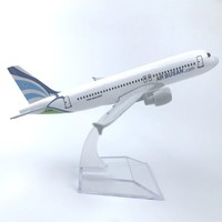 Modelo de Avión de Simulación Serie A320 de Major Aviation, Aleación con Tren de Aterrizaje, Modelo de Avión Estático, Adorno