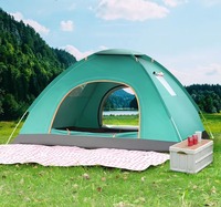 Tente de camping instantanée à montage rapide avec poteaux en fibre de verre, facile à installer, pour une personne, enfant, activité de plein air