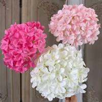 Bunga Sutra Buatan untuk Pernikahan 90 Tangkai Bunga Hydrangea Tunggal untuk Dekorasi Dinding, Lantai, & Adegan