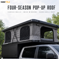 Coque de camionnette pour pick-up, coque rigide avec intérieur moquetté et porte-bagages de toit