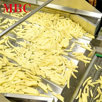 Ligne de production automatique de frites surgelées et de chips de pommes de terre, capacité commerciale de 50 kg, 100 kg, 300 kg, 500 kg