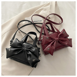 Bolso de Mano con Lazo de Estrella, Estilo Dulce y Moderno para Mujer, Correa Desmontable, Forma de Concha, Mini Bolso Bandolera - Product Image 2