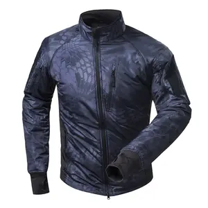 jaqueta tática de algodão impermeável e velo jaqueta tática ultra leve camuflada