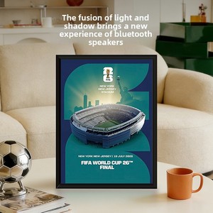 ลำโพงบลูทูธอะคริลิคแกะสลักลายอเมริกันแคนาดา สำหรับงานตกแต่งระดับไฮเอนด์  วัสดุอะลูมิเนียมอัลลอยด์ พร้อมจอแสดงผล - Product Image 4