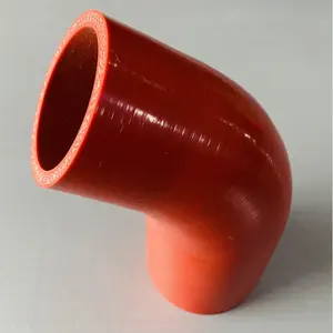 Fabricant coupleur en silicone tuyau en caoutchouc tuyau 45/90/135 degrés coude réducteur tressé tuyau en caoutchouc de silicone