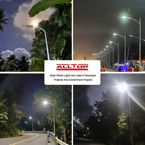 Lámpara Solar Integrada Todo en Uno de Alta Potencia, LED para Exteriores, Impermeable IP65, Material de Aluminio, Buena Calidad - Product Image 5
