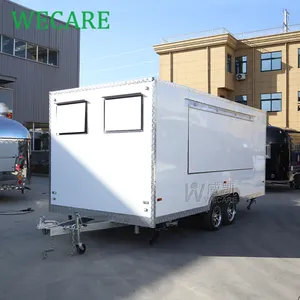 Wecare DOT/CE sertifikalı 500*210*210cm gıda kamyonları mobil mutfak barbekü gıda kamyon gıda römorkları tam donanımlı