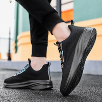 Sepatu Sneakers Pria Ukuran Besar Custom Pabrik 2025, Model Baru, Ringan, Bernapas, untuk Lari dan Olahraga