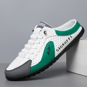 Zapatos Casuales de Estilo Deportivo para Hombre, Transpirables, de Cuero Cosido, Resistentes para Caminar a Diario - Product Image 6