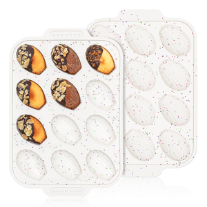 MUYULINS Factory Beige 12-Cup Shell-Shaped LFGB Non-Stick BPA Free Metal Reinforced Frame <b>Silicone</b> Cupcake Pan Muffin Tin - Product Image 1