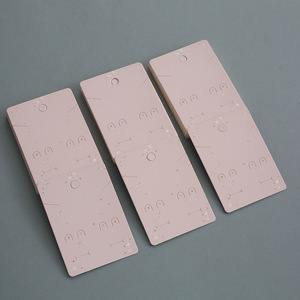 Set di <span class=keywords><strong>gioielli</strong></span> con Logo personalizzato in tre pezzi collana anello in colore rosa carino con borsa e carta di imballaggio - Product Image 5