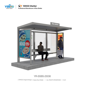 Parada de Autobús Moderna de Acero con Estructura Estable para Paradas de Autobús Urbanas y Diseño de Refugio Exterior - Product Image 2