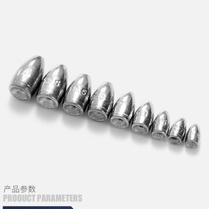 Plomb de pêche Bait Bullet avec noyau en plastique durable pour la pêche à la carpe - Product Image 1