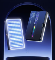 Mini Lampe LED RVB Portable Rechargeable avec Clip pour Téléphone, Lumière d'Appoint de Studio Réglable, Lampe de Poche M160RGB