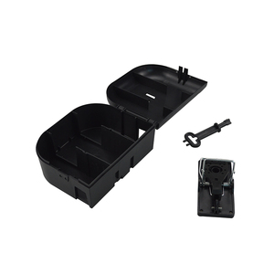 Piège à <span class=keywords><strong>souris</strong></span> ménent, Station d'appâts pour rats, boîte intelligente en plastique PP noir pour <span class=keywords><strong>attraper</strong></span> des <span class=keywords><strong>souris</strong></span> - Product Image 3